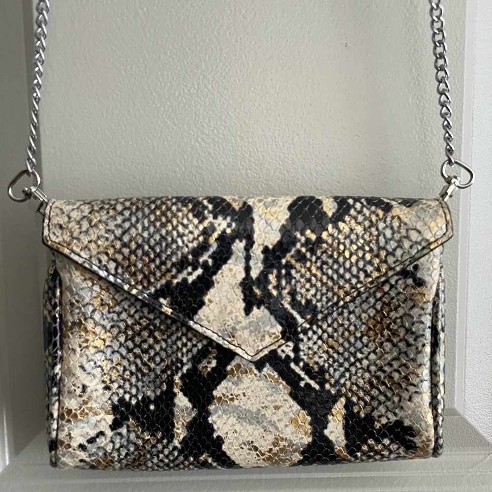 Gigi New York Mini Python Envelope Sliver Chain C… - image 2